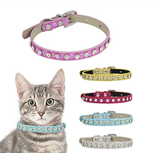 YY LIU Collars para Perros Collars Perro Grande Collares de Perro Led Collares de Perro Collares para Perros Grandes Pequeño Collar de Perro X-Small,Light Rose Red