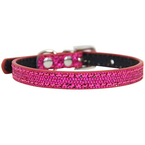 YY LIU Collars para Perros Collars Perro Grande Collares de Perro Led Collares de Perro Collares para Perros Grandes Pequeño Collar de Perro X-Small,Light Rose Red