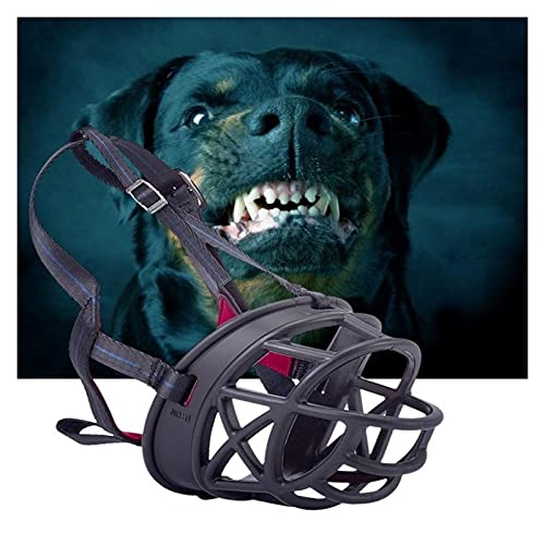 Z-Y Bozal para Perros Perros Hocico Pet Perro Perro Ajustable BOZZLE Anti BITADOR Lading SILICONO Malla de Silicona Halter Cesta Fuerte Accesorios de Entrenamiento para Mascotas Bozales