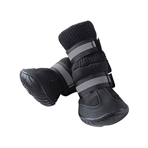 Z-Y Perro Zapatos Calcetines Invierno Perros Mascota Zapatos Impermeables Zapatos del Perro del Perro Casero Antideslizante Durable Pequeño Perro Grande Lluvia Botas De Nieve