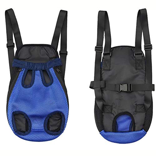 ZALE - Mochila de viaje para mascotas con cinco agujeros para perros al aire libre, negro, Small