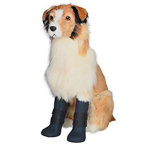 Zapatos para mascotas Botas Altas De Sílice Zapatos Al Aire Libre Del Perro Casero Botas Botas De Protección Transpirable Suela De Desgaste Suela Antideslizante Adecuados For Perros Grandes Zapatos de