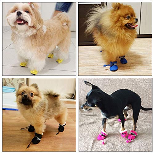 Zapatos para mascotas Zapatos del perro for botas de lluvia del perro casero antideslizante for Zapatos Calentamiento perrito del gato for las pequeñas botas perrito grande for perros al aire libre