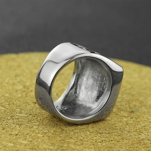 ZHONGPIN Anillos, Anillo de Acero de Titanio, Anillo de Acero de Titanio de Pegaso Animal de Moda Personalizado, antialérgico y no Oxidado, Adecuado para decoración y Regalos, etc.