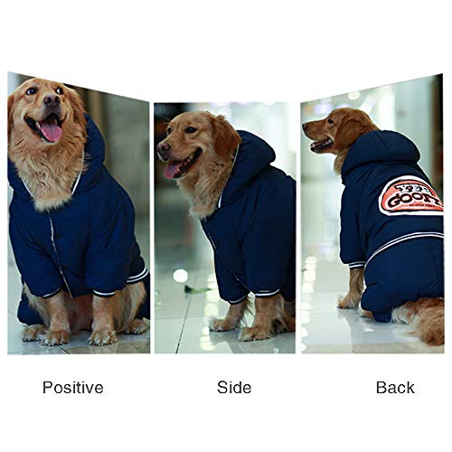 ZHXY Chaqueta con Capucha para Mascotas Perro Abrigo de Invierno cálido a Prueba de Viento Mantenga Ropa Abrigada para Perros,Chaqueta Abrigada Perros,para Perros pequeños,medianos y Grandes.