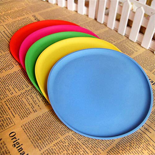 ZJ 5 Piezas de Goma Blanda para Perros, Disco Volador para Mascotas, platillo Volador, Entrenamiento Interactivo, Juguetes flotantes para Perros al Aire Libre, un Paquete de 5 Frisbee Multicolor