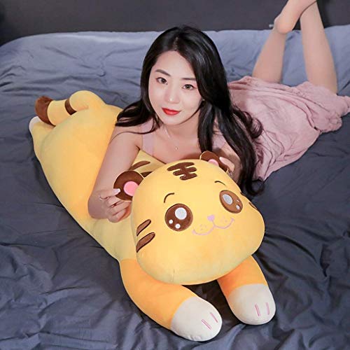 ZMDZA Juguete de Peluche, Tigre Lindo Animal Relleno del Juguete de Peluche - Adorable Suave Juguete de Regalo del Tigre - Presente Perfecto for los niños, bebés, niños pequeños (Size : 120cm)