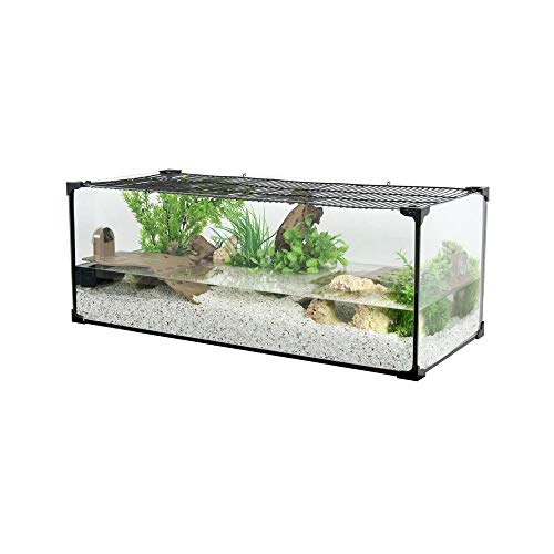 Zolux Acuario Tortu-AQUATERRARIUM para Tortuga de Agua 80 cm