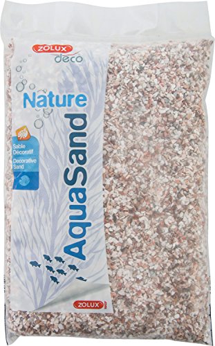 Zolux - Grava Natural para Acuario cristobalita Rosa de 1,6 a 3 mm de granulometría 0,8 kg