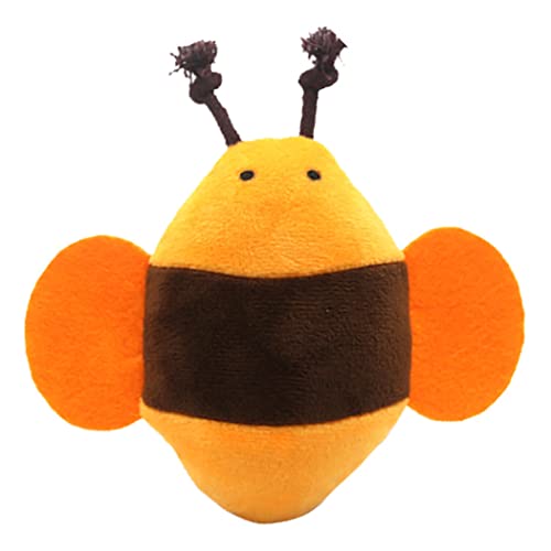 ZOYLINK Juguete Chirriante De Perros De Peluche - Divertido Intrustado Interactivo De Breve De Peluche De Bee Forma De Abeja Perro De Juguete De Juguete De Juguete De Juguete Gato