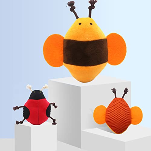 ZOYLINK Juguete Chirriante De Perros De Peluche - Divertido Intrustado Interactivo De Breve De Peluche De Bee Forma De Abeja Perro De Juguete De Juguete De Juguete De Juguete Gato