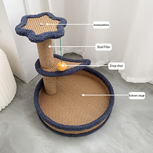 ZWWZ Árbol rascador árbol para Escalar,Rascador árbol para Gato,Poste De Rascar De Sisal Natural,Proporcione un Lugar para Que su Gato se entretenga,Haga Ejercicio,Explore y se rasque