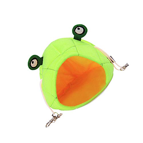 ZYCX123 Mascota Hanging Mini Rana en Forma de hámster Hamaca Cama Caliente Nest Accesorios Animales pequeños Colgantes Cama para Cobayas Conejos Hurones 1PC Verdes